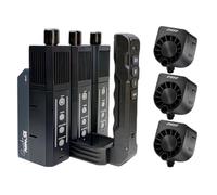PMI SmokeNINJA PRO - Máquina de niebla portátil, kits de 3 unidades con salida de 1500 W, salida de ráfaga única de 3 minutos, control USB-C de recuperación 3 veces más rápida para fotografía, eventos