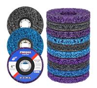 PMIQSA 10 Piezas 100mm Discos de Limpieza Gruesos, CSD Disco Desbaste para Amoladora Angular para Metal Eliminación Oxido Pintura Descamación