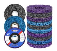 PMIQSA 10 Piezas 115mm Discos de Limpieza Gruesos, CSD Disco Desbaste para Amoladora Angular para Metal Eliminación Oxido Pintura Descamación