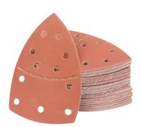 PMIQSA 100 Piezas Triángulo de Lijado Delta, 93x93x93mm Papel de Lija Para Detalles y Acabados, Hojas de Lija Triangulares, 400 Grano Para Lijado y Pulido Lija Madera