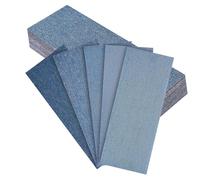 PMIQSA 25 Piezas Tiras de Lijado de Malla 80x230mm, Grano 60/80/120/180/240 Cerámicos Cierre Adhesivo Malla de Lijado, para Lijado Manual Lijadoras Orbitales