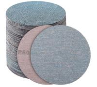 PMIQSA 50 Pcs Discos de Lija Malla, 125mm Malla de Lijado Grano 60, para Pulido de Metalesy Madera Lijadora Orbital