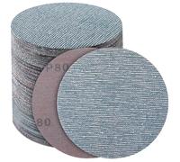PMIQSA 50 Pcs Discos de Lija Malla, 125mm Malla de Lijado Grano 80, para Pulido de Metalesy Madera Lijadora Orbital