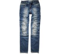 PMJ Florida Pantalones vaqueros de las señoras motos, azul, tamaño 29 para Mujer