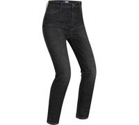 PMJ Sara Ladies Motorcycle Jeans, negro, tamaño 30 para Mujer