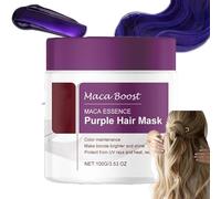 PMJMANKI Mascarilla Capilar Morada con ColáGeno, Hidrata, Mejora La Elasticidad del Cabello, Evita Que El Cabello Se Seque, Equilibra Los Tonos Cobrizos, Unifica El Color del Cabello