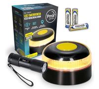 PMK GRUPO | Baliza V16 Homologada DGT 2026 Geolocalización GPS | Luz Emergencia LED 360º 1 km | Conectada con DGT 3.0 en 100 seg. | Sin APPS ni suscripciones | De Regalo 1 linterna