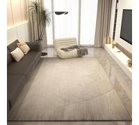 Pmnadfdag Alfombra Salón 120 x 160 cm Antideslizante Lavable Pelo Corto Suave,para Dormitorio Oficina Beige Marron Géométrique Moderne