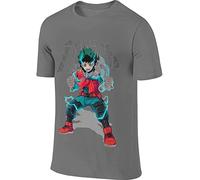 PMNXCVS Deep Heather Cool Hero College Green Valley is 100% Alert for A Long Time Men's Short Sleeve T-Shirt (Small)