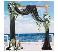 Pmnzdy 75 x 400 cm, cortina de tul para bodas, decoración a mano, arco de fotos, decoración de fondo, tela de tul, decoración de ventanas, para bodas, fiestas, fotografías, ceremonias, decoración