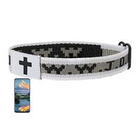 Pmormyy Pulsera con versículo bíblico diario WWJD, pulsera ajustable para mujeres y hombres, pulsera WWJD con escaneo - What Would Jesus Do, Fibra de poliéster, No es una piedra preciosa