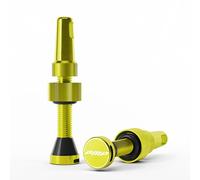 PMP Válvulas Tubeless MTB universales con herramienta de extracción de núcleo integrada | Base cónica compatible con mousse | Bisel aumentado para uso sin herramientas | Presta estándar | 50 mm.