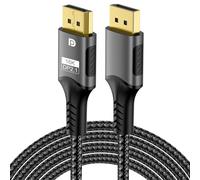 Pmqs 16K DP Cable DisplayPort 2.1, 54Gbps Cable DP a DP 2M con 16K@60Hz | 8K@240Hz 4K@540Hz 360Hz 240Hz Display Port 2.1 Compatible con HDR10 FreeSync G-Sync para Monitor Gaming Tarjetas Gráficas
