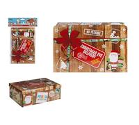 PMS 504029 Mini caja | Nuevo diseño de Navidad | 1 pieza - 17 x 26,5 x 8,5 cm, accesorio multicolor