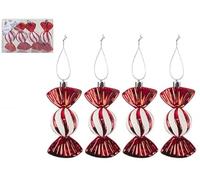PMS 513725 Candy Cane Sweet Decoraciones | Rojo/Blanco | 1 pieza Navidad