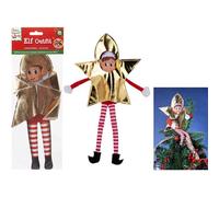 PMS Disfraz de Elfos Behaving Badly Elf Doll Dress Up Outfit Christmas Novelty Accessory Star Costume