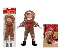 PMS Disfraz de elfos que se comportan mal de elfo, accesorio de Navidad, disfraz de hombre de jengibre