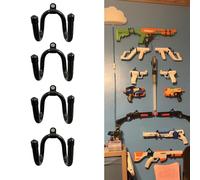 Pmsanzay Paquete de 4 organizadores universales para mando de juegos, soporte de pared para Nintendo Wii, accesorios de control remoto