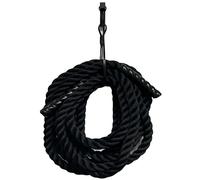 Pmsanzay Percha de almacenamiento de cuerda de ejercicio, soporte de gancho de almacenamiento de cuerda de batalla de metal resistente montado en la pared, estante de almacenamiento de cuerda para