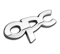 PMYJGSA 3D Cromo Insignia Pegatinas Auto para Opel OPC,Emblema Adhesivo Tapa Trasera de Coche Tronco,Logo de Decoración de Letras