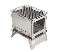 PNAJFUEL Parrilla para Barbacoa, con Base Estable para Carbón Vegetal, Ideal para Campistas