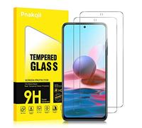Pnakqil 2 Piezas Cristal Templado para Xiaomi Redmi 10/10 Prime, 0,33 mm Ultrafina Protector Pantalla de Vidrio Película para Redmi 10, Dureza 9H HD Protector [Sin Burbujas][6.5"]