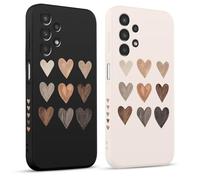 Pnakqil 2 Piezas Funda para Samsung Galaxy A13 4G 6,6", Lindo Estética Amar Amor Dibujos Diseño Case TPU Fundas Ultrafina Proteger Caso con Cámara Suave Carcasa Silicona Protección Cover