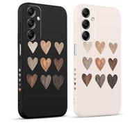Pnakqil 2 Piezas Funda para Samsung Galaxy A14 5G 6,8", Lindo Estética Amar Amor Dibujos Diseño Case TPU Fundas Ultrafina Proteger Caso con Cámara Suave Carcasa Silicona Protección Cover