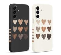 Pnakqil 2 Piezas Funda para Samsung Galaxy A17 6,7", Lindo Estética Amar Amor Dibujos Diseño Case TPU Fundas Ultrafina Proteger Caso con Cámara Suave Carcasa Silicona Protección Cover