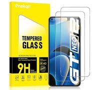 Pnakqil 2 Piezas Protector de Pantalla para Realme GT Neo2/GT 2/GT Neo 3T 5G Cristal Templado HD 9H Dureza Anti-Arañazos Antihuellas Sin Burbujas Transparente Vidrio Película