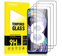 Pnakqil 3 Pack Protector de Pantalla para Realme 8/8 Pro 4G, 3 Piezas HD Vidrio Templado de Pantalla, 9H Dureza Anti-Arañazos Antihuellas Cristal Transparente Sin Burbujas para Realme 8 Pro 4G 6,4”