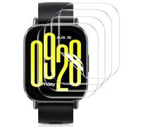 Pnakqil 4 Piezas Protector de Pantalla para Xiaomi Redmi Watch 5 Active | Película TPU Flexible HD Clara [Anti-Arañazos, Impermeable, Sin Burbujas] | Cobertura Completa para Redmi Watch5 Active
