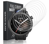 Pnakqil 8 Piezas Protector de Pantalla para Amazfit Balance Cristal Templado,Ultra HD Resistente a los Arañazos Sin Burbujas Vidrio Película Protectora para Amazfit Balance