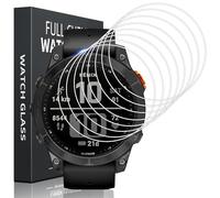 Pnakqil 8 Piezas Protector de Pantalla para Garmin Fenix 7 47mm/Solar/Sapphire Solar Cristal Templado,Ultra HD Resistente a los Arañazos Sin Burbujas Vidrio Película Protectora