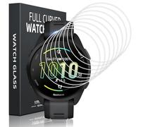 Pnakqil 8 Piezas Protector de Pantalla para Garmin Forerunner 165/165 Music Cristal Templado,HD Resistente a los Arañazos Sin Burbujas Vidrio Película Protectora para Garmin Forerunner 165/165 Music