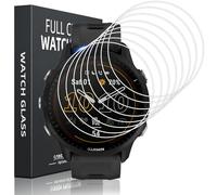 Pnakqil 8 Piezas Protector de Pantalla para Garmin Forerunner 955/955 Solar Cristal Templado,HD Resistente a los Arañazos Sin Burbujas Vidrio Película Protectora para Garmin Forerunner 955/955 Solar