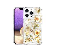 Pnakqil Funda para OnePlus 8T (5G) 6,55", Brillante y Transparente Funda con Diseño Flores secas artesanales Carcasa Case de Silicona Antigolpes TPU Bumper Cover para OnePlus 8T, Flor 5