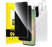 Pnakqil Protector Pantalla de Privacidad para Samsung Galaxy A56 5G con Protectora Camara, Antiespia Cristal Templado, Anti-Spy Vidrio Screen con Cámara Pelicula, Película Privacy 28°,2+2 Piezas