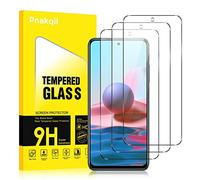 Pnakqil Protector Pantalla para Xiaomi Redmi Note 10 4G/10S 4G [3 Piezas],9H Dureza,Ultra HD y Transparent,Antiarañazos,Antihuellas,Sin Burbujas,Cristal Templado para Xiaomi Redmi Note 10 4G 6.43"