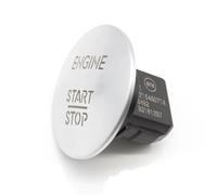 PNBVW 1 botón de encendido del motor sin llave con un for M//ecedes-Ben//z C204 GLK204 W205 W251 W212 W213 W166 2215450714(Silver)