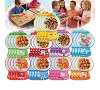 Pnedeodm 18/36PCS Valentine's Candy Cards Gifts Set with Plastic Dome, DIY Treat Holder Cards, Bubble Gum Machine Valentines Day Candy Cards for Kids Classroom, Funny Valentine Exchange Card (36 Pcs)