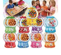 Pnedeodm 18/36PCS Valentine's Candy Cards Gifts Set with Plastic Dome, DIY Treat Holder Cards, Bubble Gum Machine Valentines Day Candy Cards for Kids Classroom, Funny Valentine Exchange Card (18 Pcs)