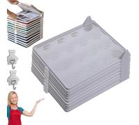 Pnedeodm 2026 New Clothes Organizers and Storage, Stackable Closet Organizer for Shirts & Clothes, Lazy Clothes Folding Board with Easy Access, Stackable Shirt Organizer for Storage (10* Gray)