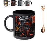 Pnedeodm 2026 New Mechanic Toolbox Mug, Creativity Funny Coffee Mug - Mechanic Toolbox Set, Ultimate Black Tool Box Ceramic Cup Kit for Engineer Men Him Dad (B)