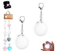 Pnedeodm 2026 New Purse Light Handbag Light with Automatic Sensor, Love Wallet Tote Bag Touch Sensing Lights, Rechargeable Heart Shaped Purse Lights for Women Girls Gift (F)