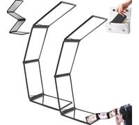 Pnedeodm Folding Mirror with Multiple Angles for Self-Cutting Hair, 360° Mirror for Self-Cutting Hair - 4-Way Foldable Hairdressing Mirrors, Portable Pocket Mirrors for Makeup and Shaving (2Pcs)