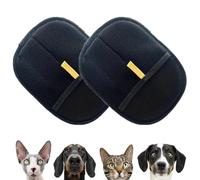 Pnedeodm Pet Hair Removal Glove with Dual-Sided Electrostatic Bristles, Electropaw Gloves, Reusable Pet Hair Remover Gloves, Versatile Pet Grooming Gloves for Grooming, Deshedding, Washing (*2)