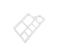 PNESHGTT 1 Uds. Compatible con Land Rover Discovery 5 LR5 2017 ABS, ajuste eléctrico del maletero cromado plateado, embellecedor de cubierta marco botón