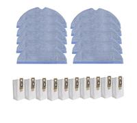 PNESHGTT Bolsas de Polvo Piezas Almohadilla fregona compatibles con T7S Plus S7 MaxV Aspiradora Bolsa desechable Accesorios Trapo Tela(20PCS Set)