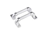 PNESHGTT Compatible con aleación de aluminio Compatible con Land Rover Defender 90 110 2004-2018 Puerta Interior Manija de puerta Accesorios Piezas de repuesto(Style B Silver)